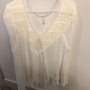 White Free People top